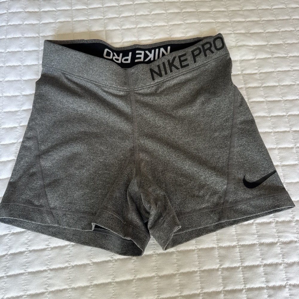 Nike Pro Gray Athletic Shorts